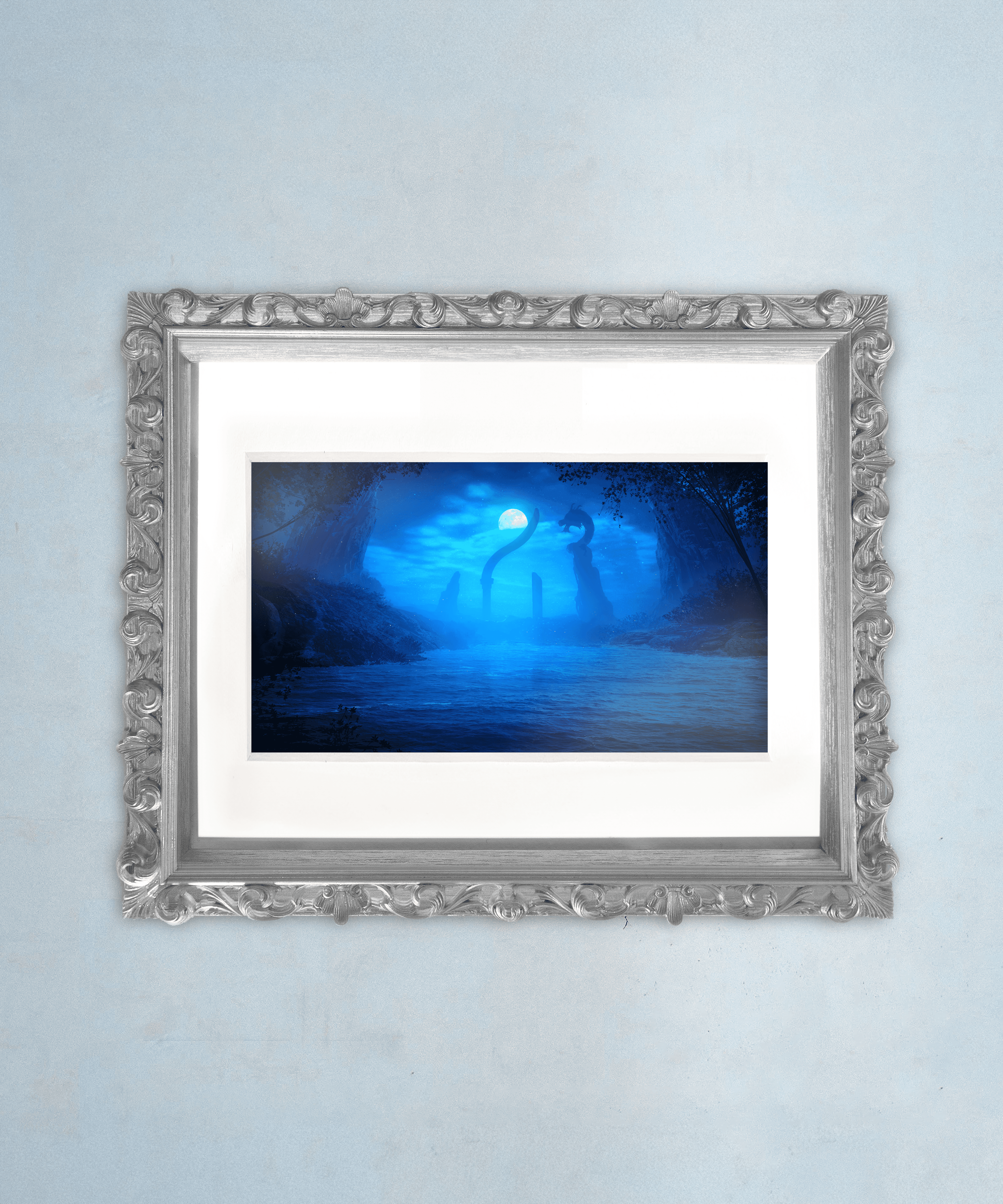 Lonely Moon artistic print