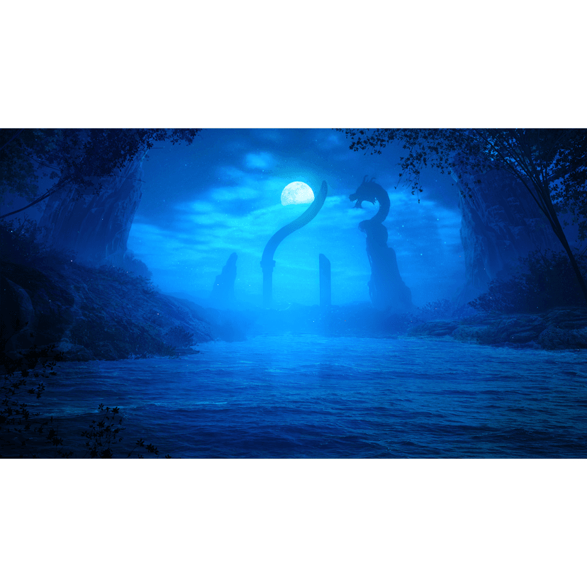 Lonely Moon artistic print